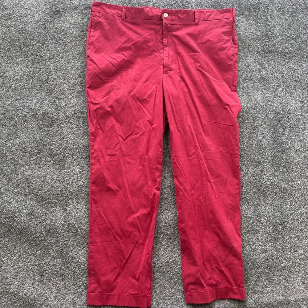 Bills Khakis Mens M2 Standard Fit Red Cotton Stretch Pants Model 2 Size 42 NEW